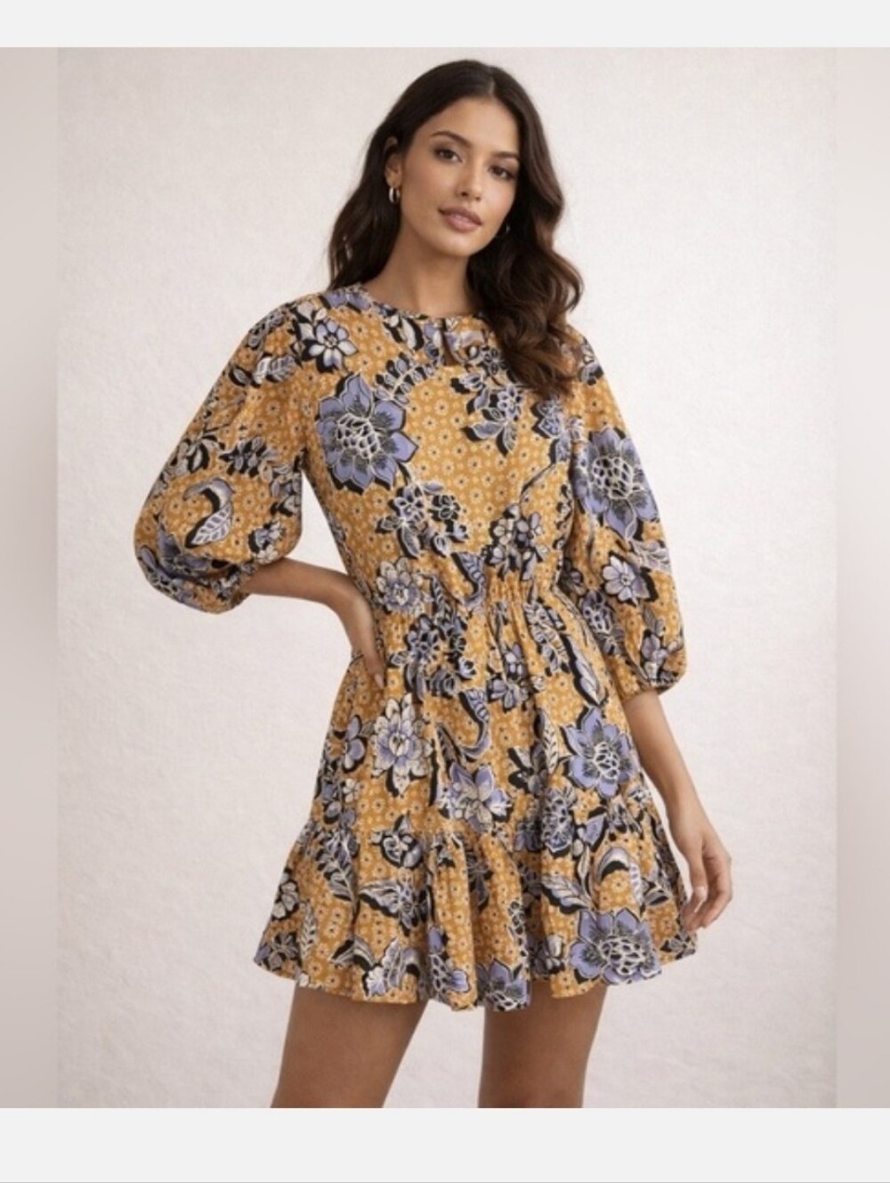 Anthropologie Corey Lynn Calter Adelia Floral Mini Dress Size Xsp